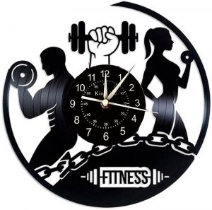 Reloj Disco de Vinilo Gimnasio Culturismo - Fitness